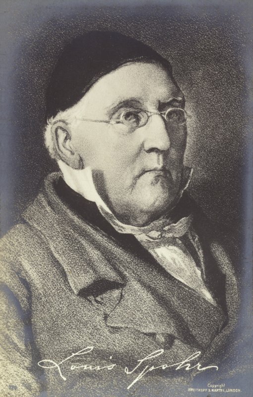 Porträtt av Louis Spohr av German School
