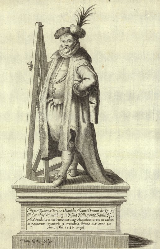 Porträtt av Tycho Brahe av German School