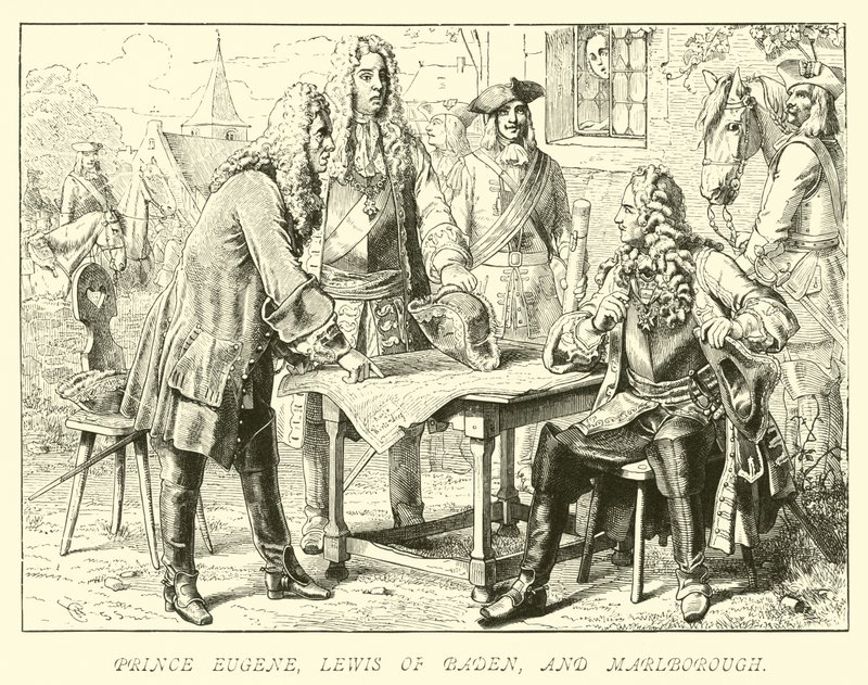 Prins Eugene, Lewis av Baden och Marlborough av German School