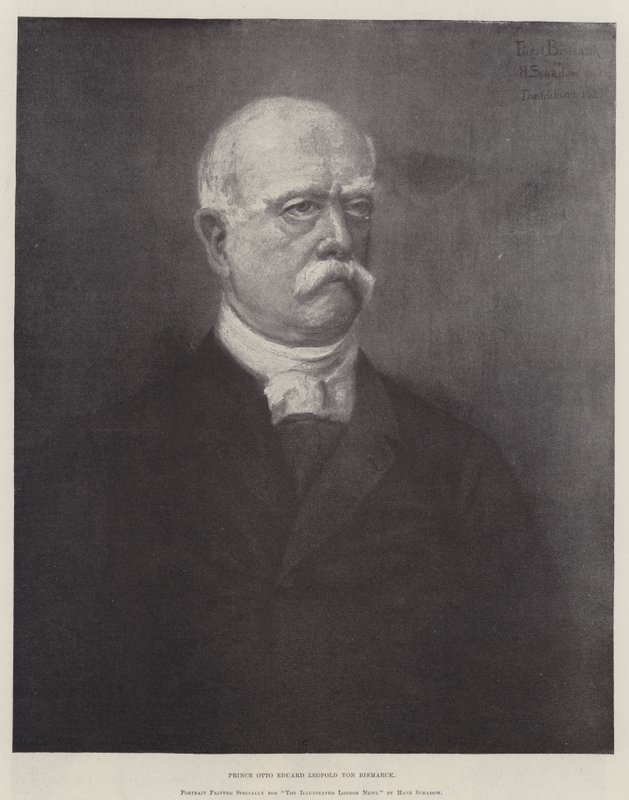 Prins Otto Eduard Leopold von Bismarck (gravyr) av German School