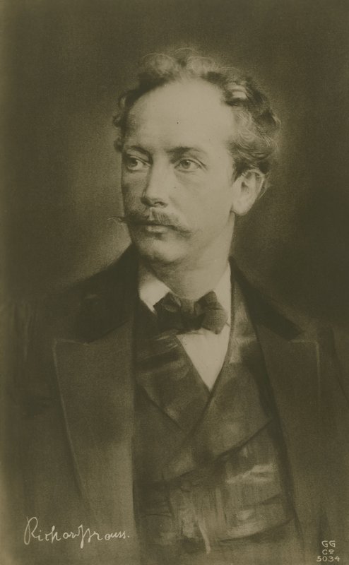 Richard Strauss, tysk kompositör (gravyr) av German School