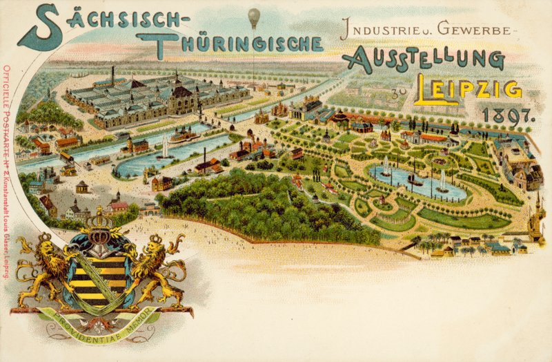 Sachsen och Thüringen handels- och industriutställning i Leipzig, Tyskland av German School