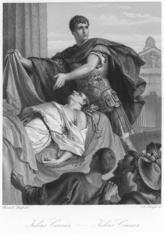 Scen från Julius Caesar av German School