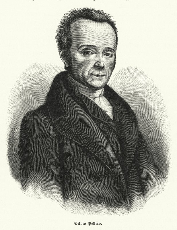 Silvio Pellico, italiensk poet, dramatiker och patriot av German School