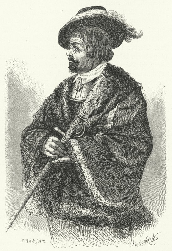 Sir Thomas, Lord Fairfax, överbefälhavare för den parlamentariska armén i engelska inbördeskriget (gravyr) av German School