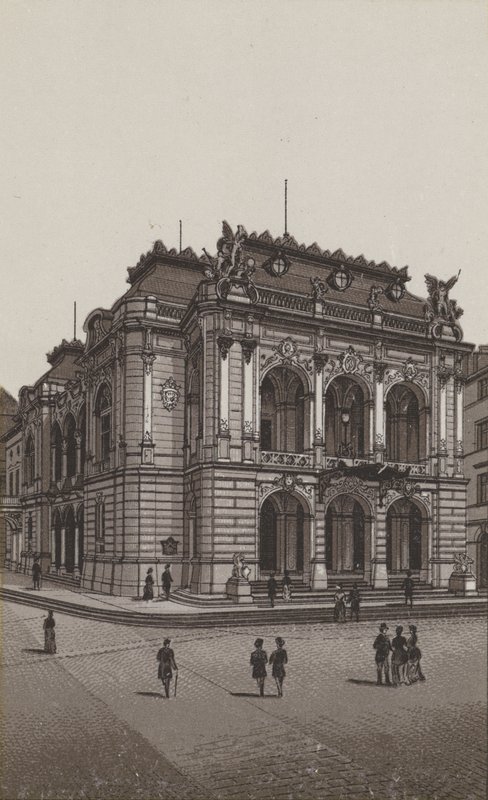 Stadsteater (litho) av German School