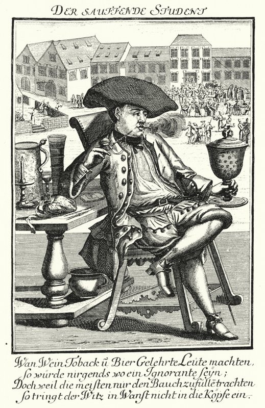 The Drunk Student (gravyr) av German School
