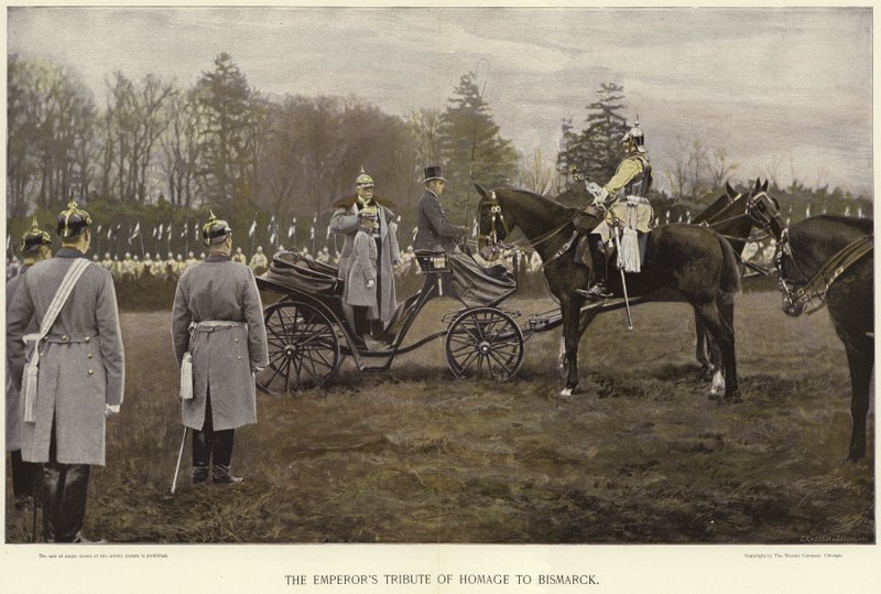 Kejsarna hyllar Bismarck av German School