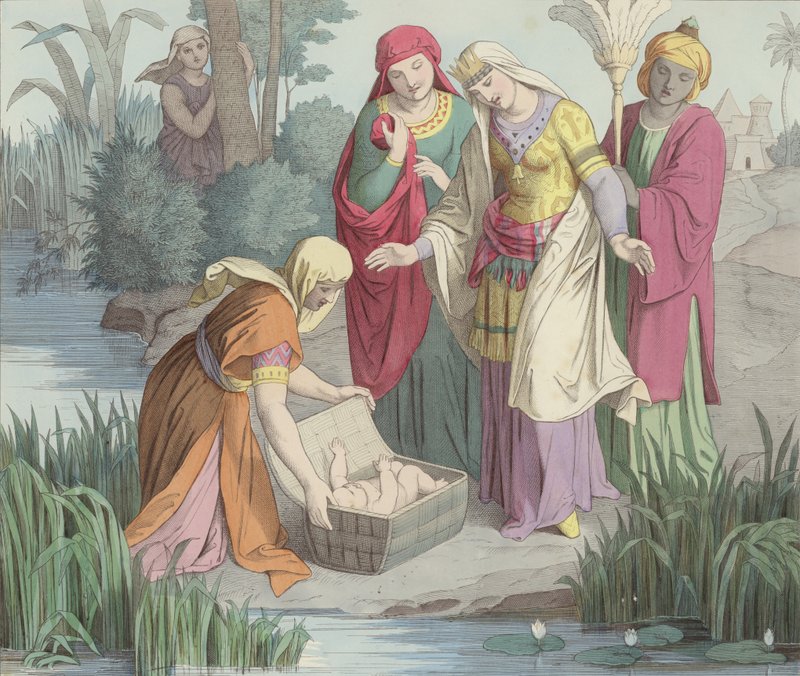 Spädbarnet Moses hittas av German School