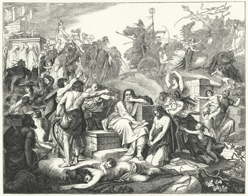 Judarna tas i fångenskap i Babylon av German School