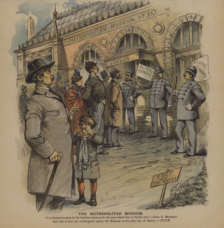 The Metropolitan Museum (färg litho) av German School