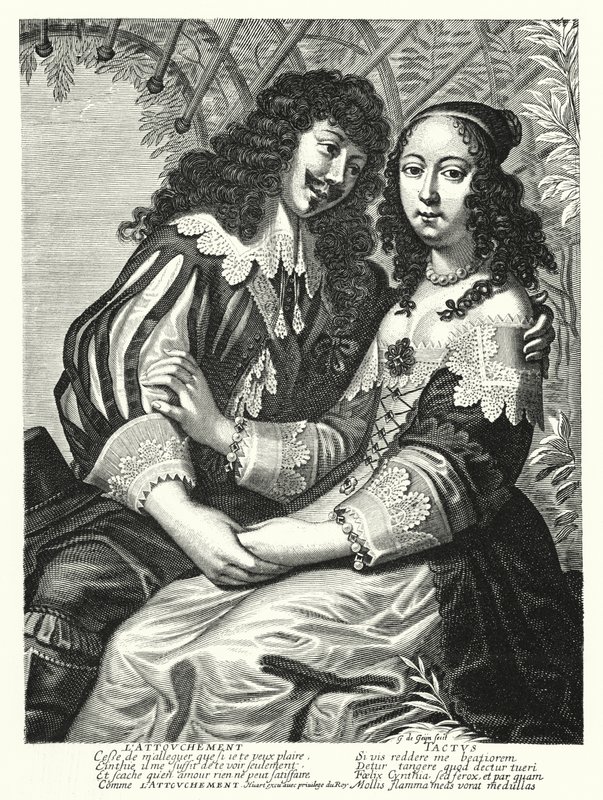 De nygifta (gravyr) av German School