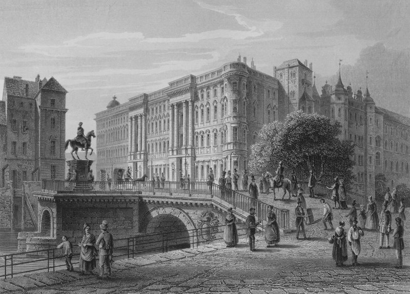 Kungliga slottet, Berlin (stålgravyr) av German School