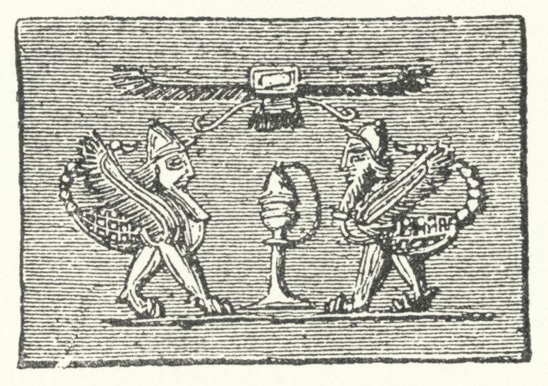 Scorpion Men från Gilgamesh-eposen av German School