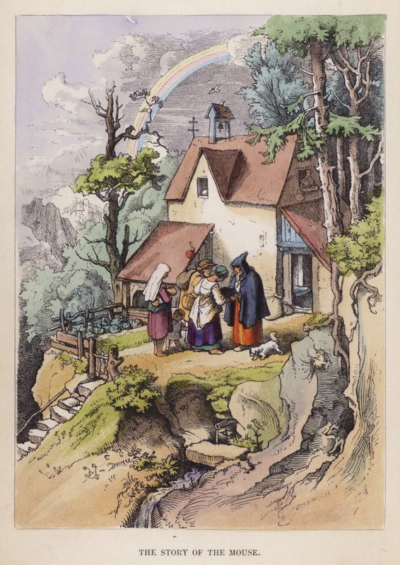The Story of the Mouse (färg litho) av German School