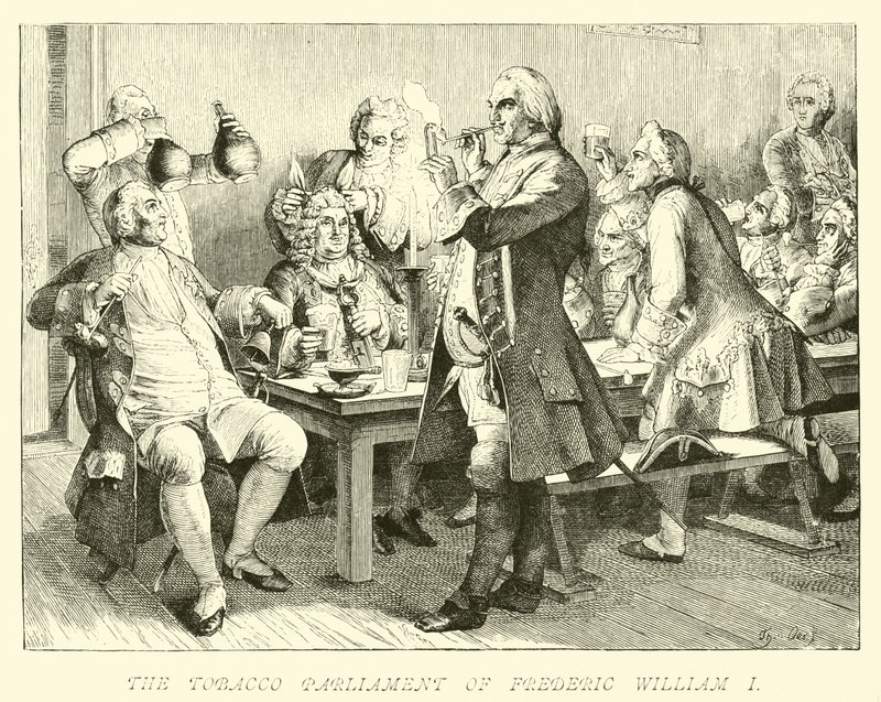 Frederick William I:s tobaksparlament av German School