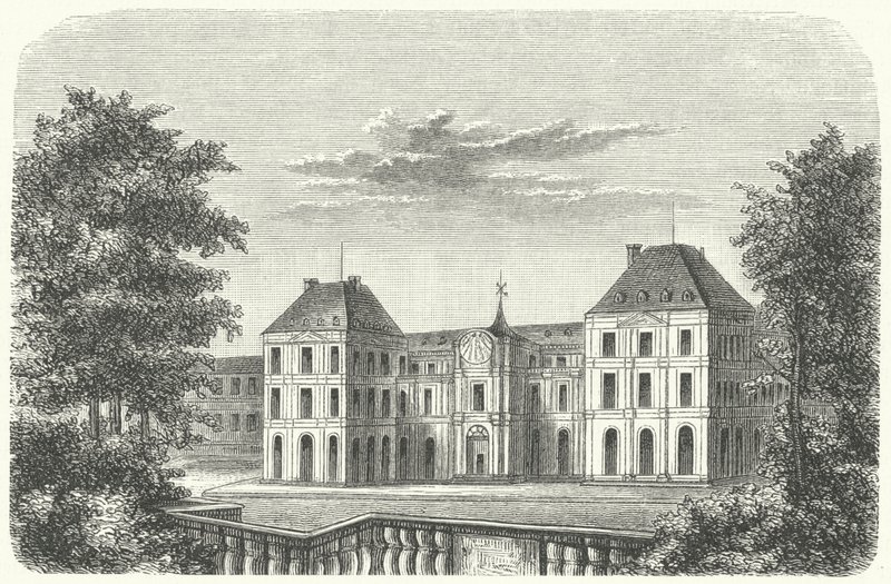 Tuileripalatset, Paris, 1799 (gravyr) av German School