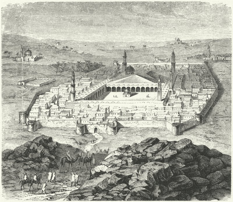 Staden Medina, Arabien (gravyr) av German School