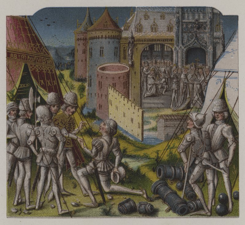 Äktenskapet mellan Sigismund, kurfursten av Brandenburg, och Maria av Ungern av German School