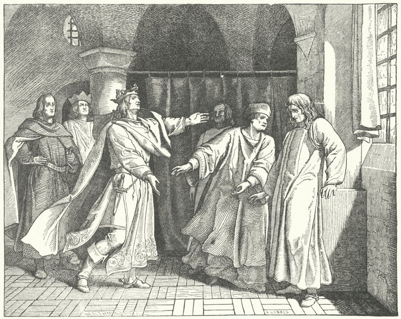 Försoningen mellan Ludvig IV och Fredrik den fagre, rivaliserande anspråkare till den tyska tronen av German School