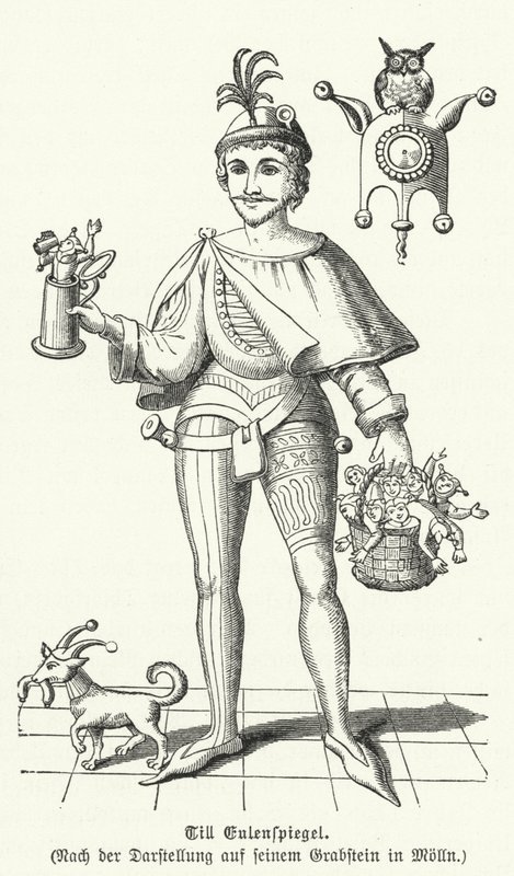 Till Eulenspiegel (gravyr) av German School