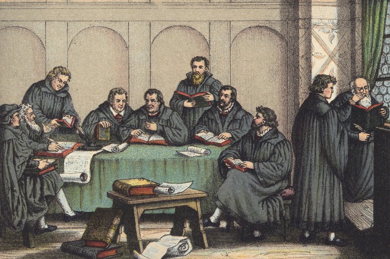 Översätta Gamla testamentet (chromolitho) av German School
