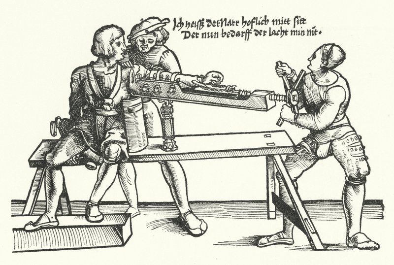 Behandla en soldat med en skadad arm (gravyr) av German School