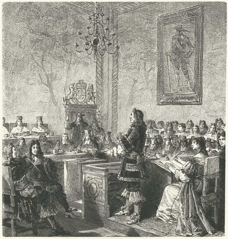 Rättegång mot William Russell, Lord Russell, för förräderi mot kung Charles II av German School
