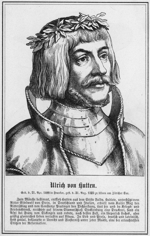 Ulrich von Hutten (gravyr) av German School