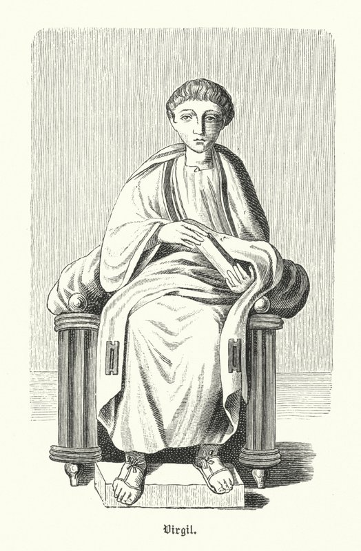Vergilius, romersk poet (gravyr) av German School