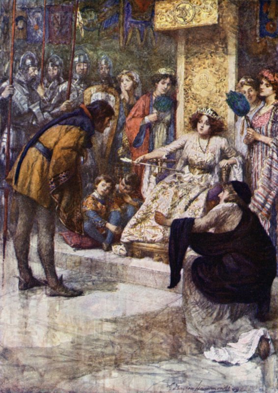 Georges hävdade att äventyr (färg litho) av Gertrude E. Demain (after) Hammond
