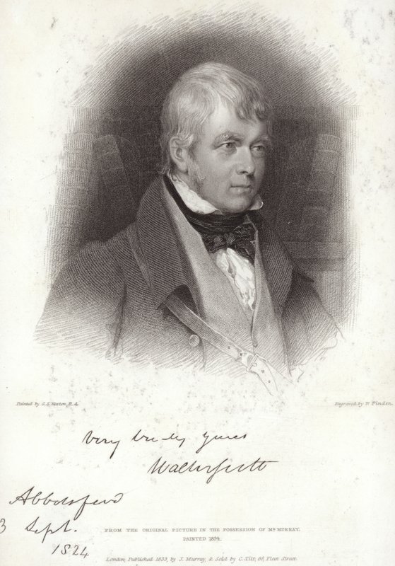 Porträtt av Sir Walter Scott av Gilbert Stuart Newton
