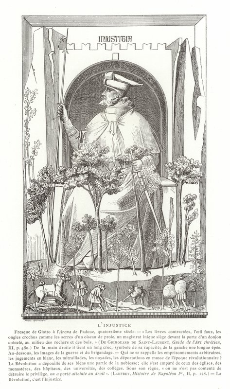 Orättvisa av Giotto di Bondone