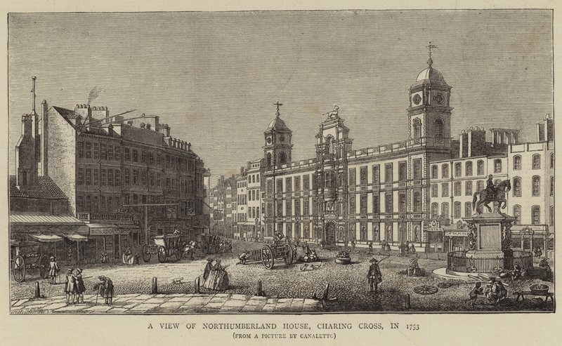 A View of Northumberland House, Charing Cross, 1753 av Giovanni Antonio Canal