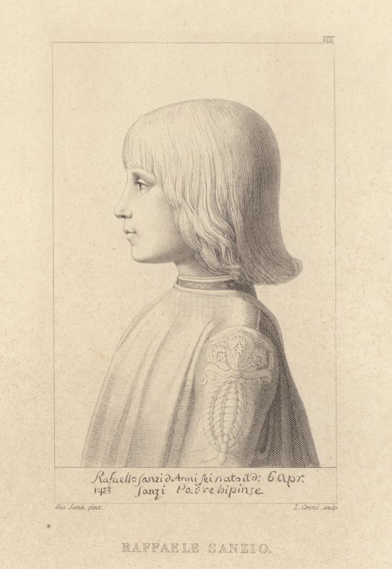 Porträtt av konstnären Rafael som ung pojke av Giovanni Santi or Sanzio