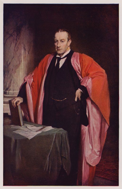 Stanley Baldwin, brittisk politiker och premiärminister (färglitografi) av Glyn Warren Philpot