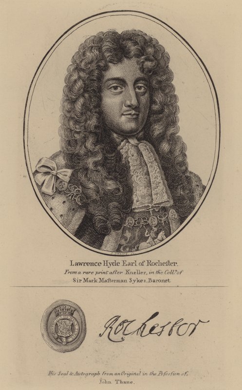 Laurence Hyde av Godfrey (after) Kneller