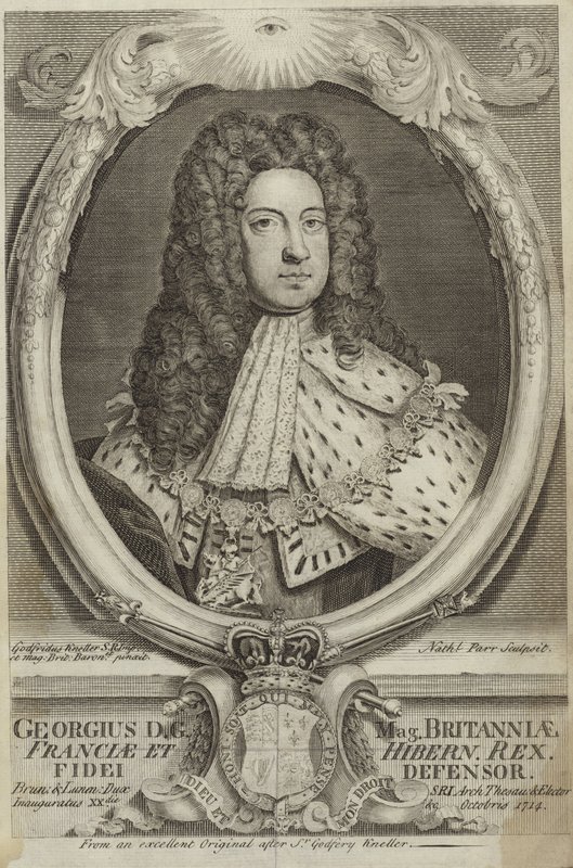 Porträtt av George I av Storbritannien av Irland av Godfrey Kneller
