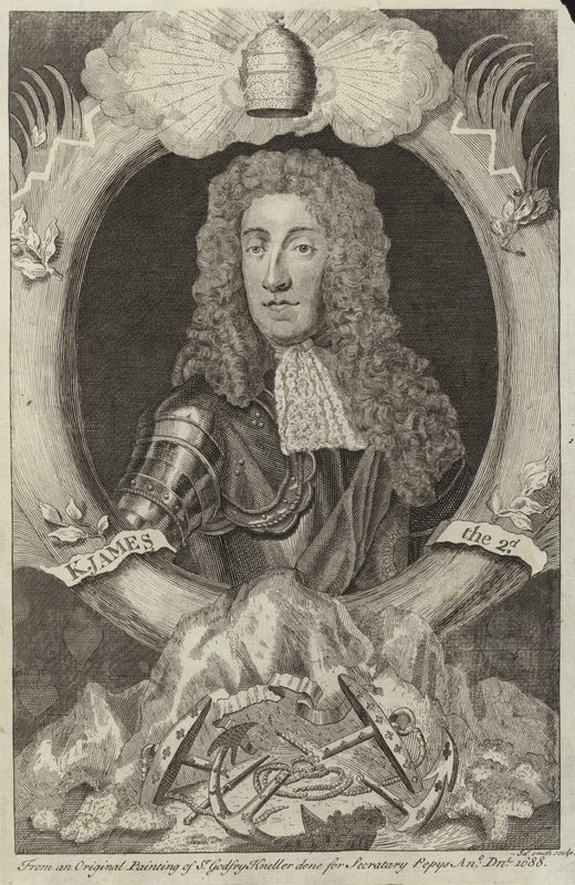 Porträtt av Jakob II av England och Irland av Godfrey Kneller