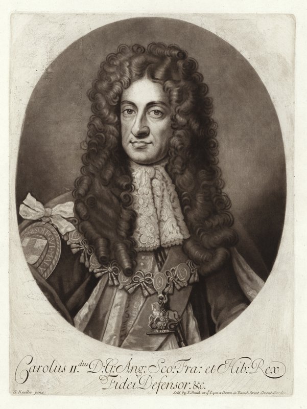 Porträtt av kung Karl II av Godfrey Kneller