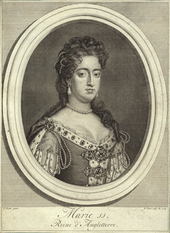 Porträtt av drottning Mary II av England, Skottland och Irland av Godfrey Kneller