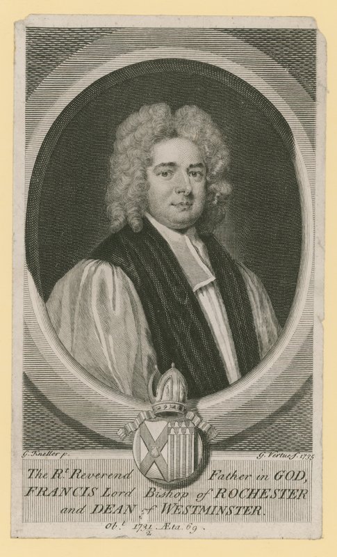 Den högvördige fadern i Gud, Francis Lord biskop av Rochester och dekanus av Westminster av Godfrey Kneller