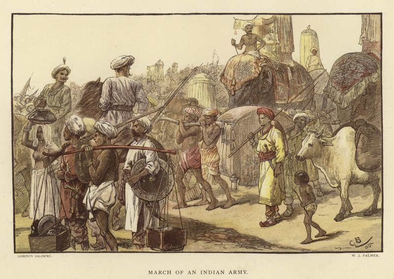 En indisk armés marsch av Gordon Frederick Browne