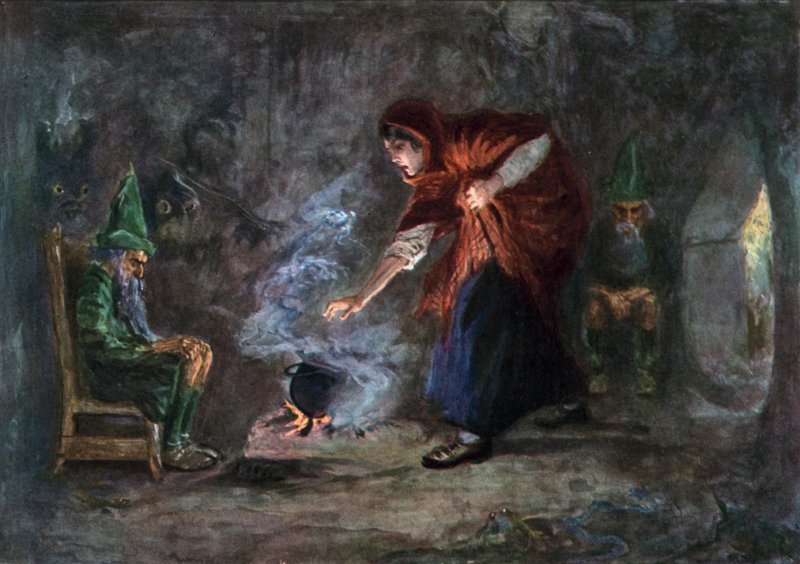 Illustration för Sagan om kitteln av Gordon Frederick after Browne