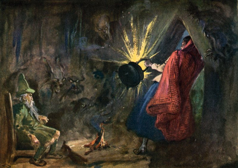 Illustration till sagan om kitteln av Gordon Frederick after Browne