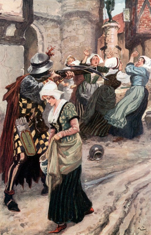 Denys tog ner sin armborst och låtsades skjuta dem av Gordon Frederick Browne