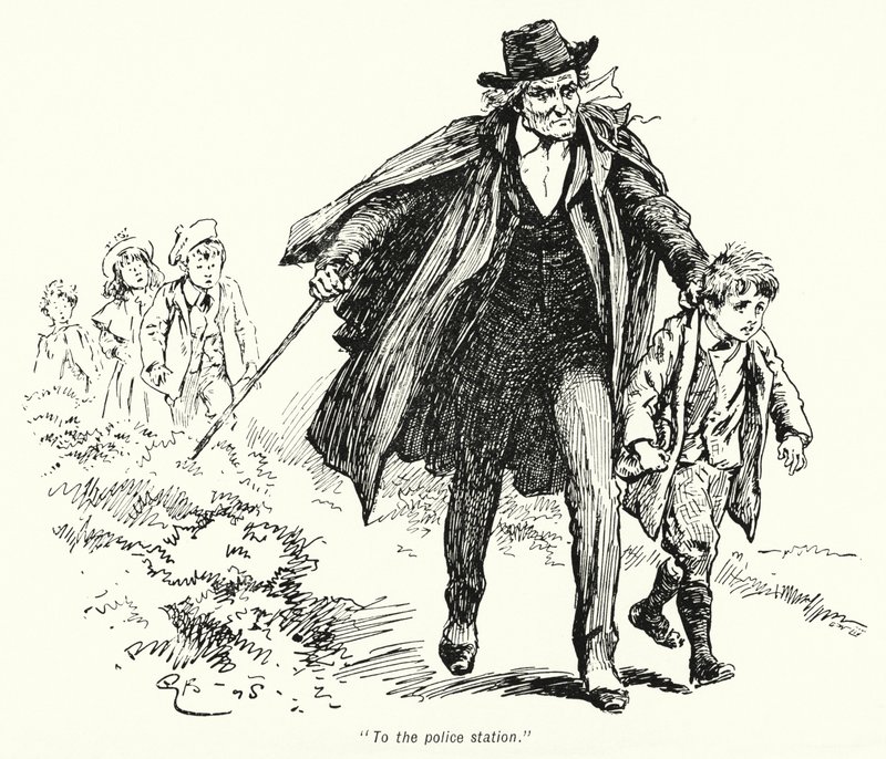 Illustration till The Story of the Treasure Seekers av E Nesbit (litho) av Gordon Frederick Browne