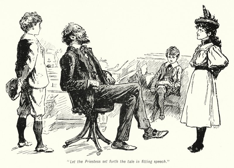 Illustration till The Story of the Treasure Seekers av E Nesbit (litho) av Gordon Frederick Browne