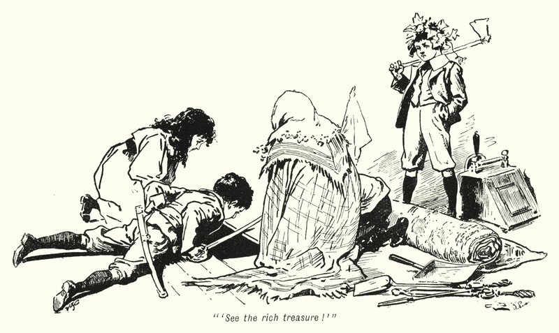 Illustration till The Story of the Treasure Seekers av E Nesbit (litho) av Gordon Frederick Browne