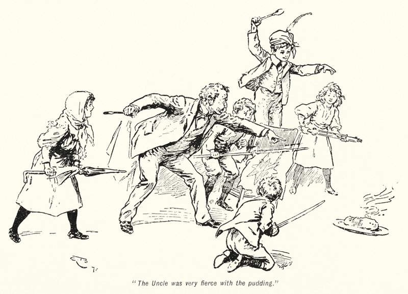 Illustration till The Story of the Treasure Seekers av E Nesbit (litho) av Gordon Frederick Browne